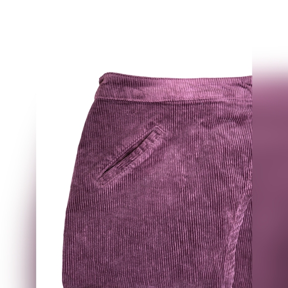 Forever 21 womens burgundy corduroy mini wrap skirt size medium - Picture 2 of 4